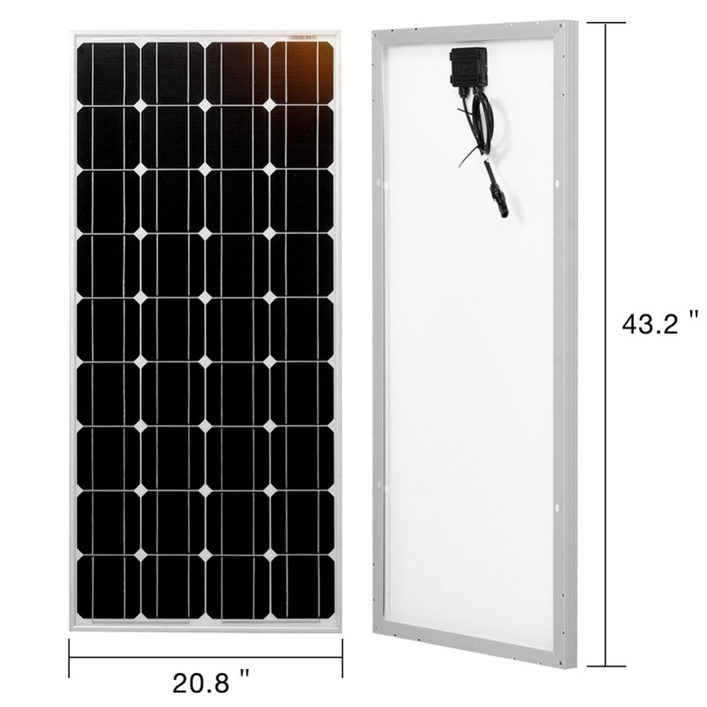 Panneau solaire  100W Watts 12V  polycristallin Solar Panel 100W 12V