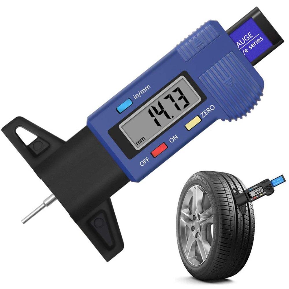 Numérique des pneus jauge de profondeur de pneu, ,la profondeur de testeur  avec écran LCD Épaisseur Étrier outil de mesure(0-25.4mm)