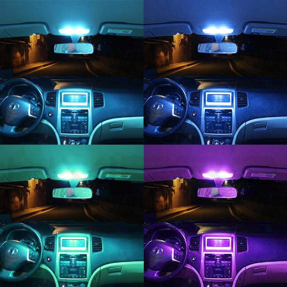 T10 RGB 5050 12SMD Commande éclairage intérieur automobile