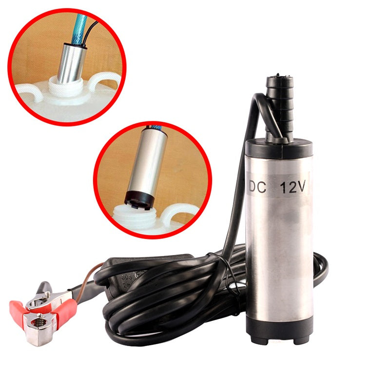 Acheter Pompe à huile électrique Mini Portable avec filtre pour transfert d'eau  et de carburant DC 12V 38mm