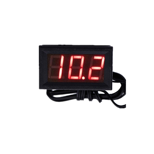 Horloge de voiture avec affichage numérique LED, thermomètre 2 en