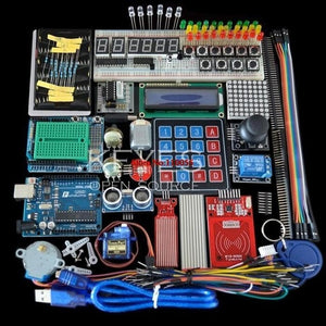 Starter Kit for arduino Uno R3 - Uno R3 Breadboard and holder Step Motor / Servo /1602 LCD / jumper Wire/ UNO R3