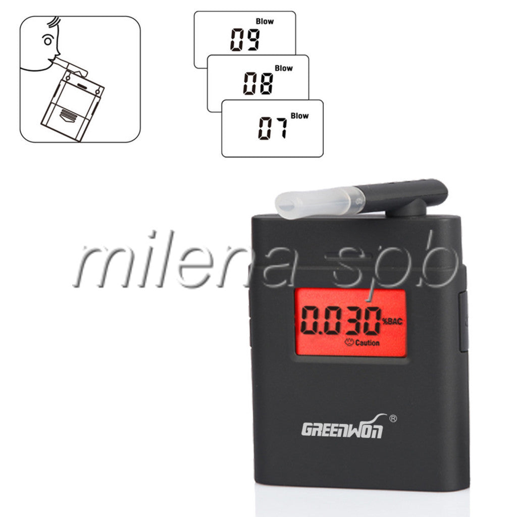 Testeur d'alcootest électronique et détecteur de pression artérielle Alcootest  électronique portable avec écran LCD, 80g