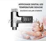thermomètre de douche et afficheur numérique en gros plan